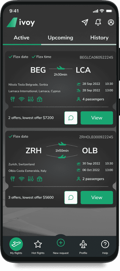 active flight requests